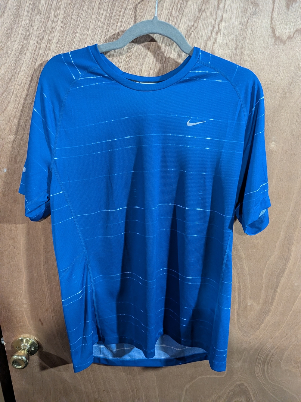Nike Men’s Blue Dri-FIT Short Sleeve Training Tee